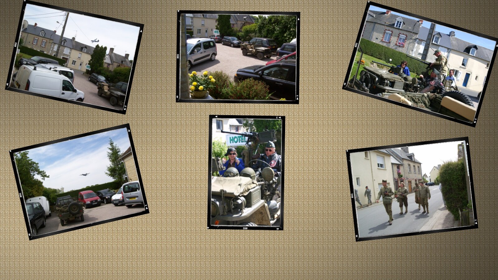 HOTEL SAINTE MERE EGLISE VU DU PARKING ET DE SON ENTREE